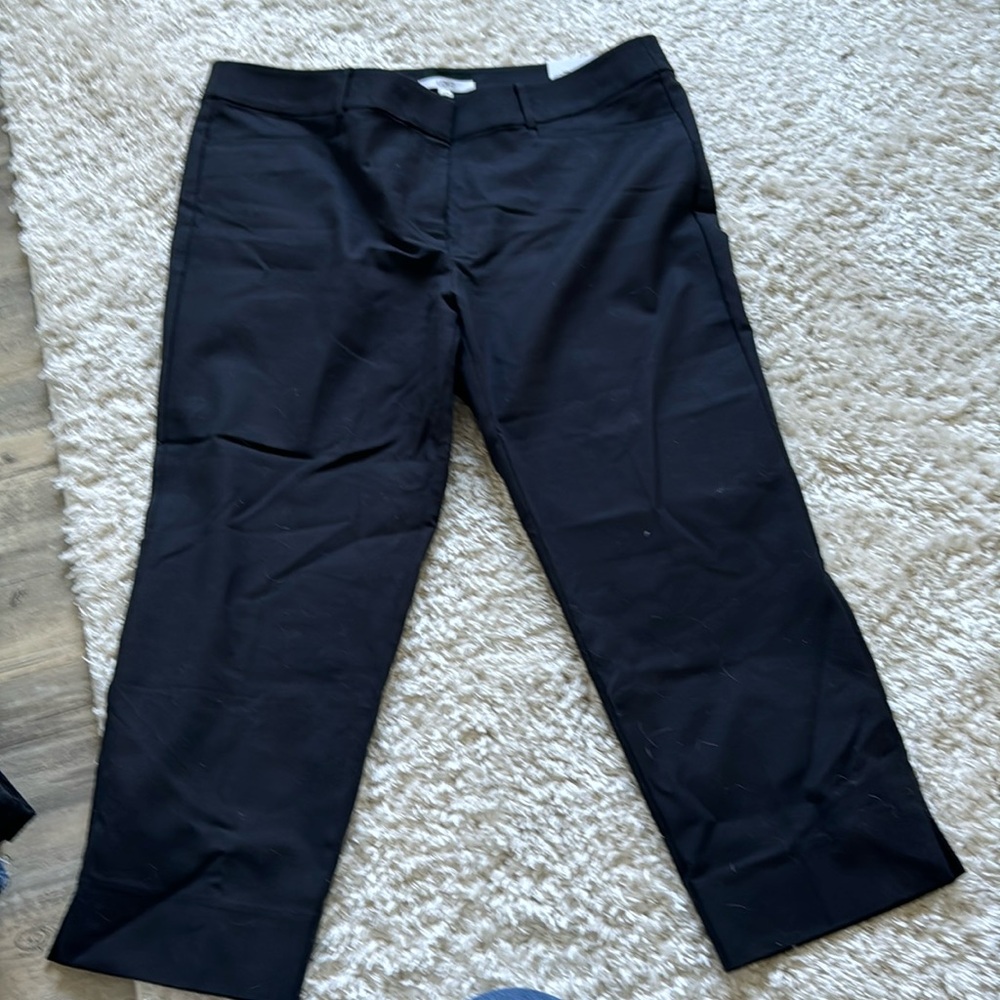Loft cropped dress pants, black 18